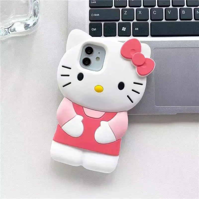 Hello Kitty Cat 3D Silicone Soft Phone Case