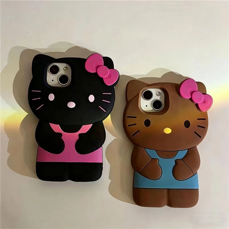 Hello Kitty Cat 3D Silicone Soft Phone Case