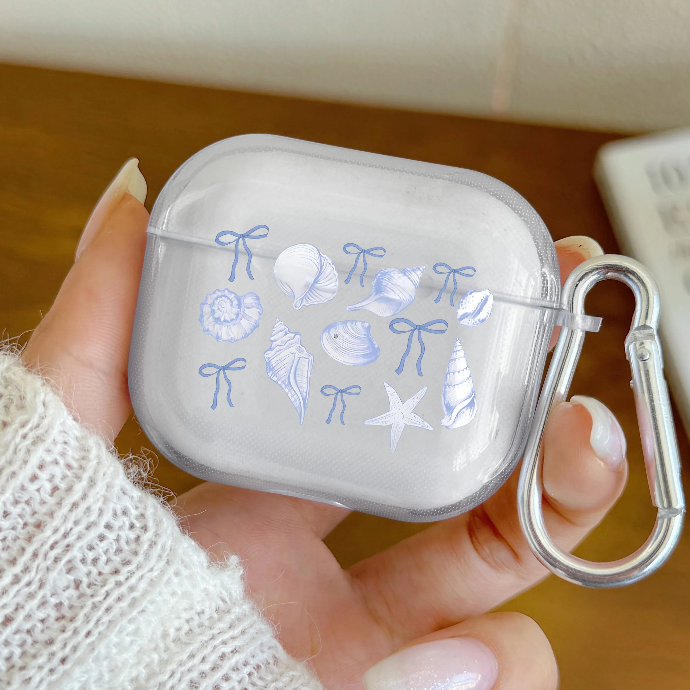 Pink Bow Designed Case For AirPods