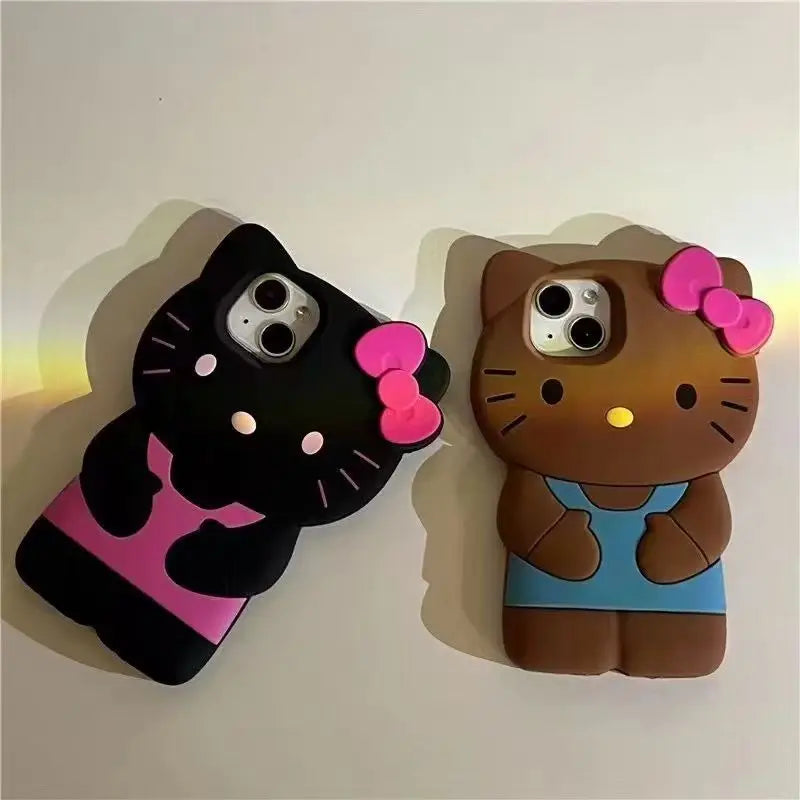 Hello Kitty Cat 3D Silicone Soft Phone Case