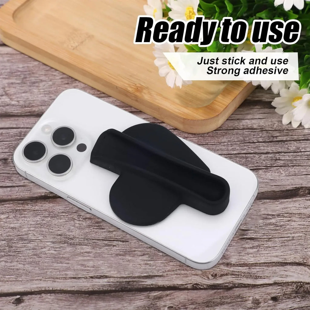 Lip Gloss Holder Phone Case Lipstick Lip Glaze Phone Case Self-Adhesive Silicone Lip Gloss Holder For iPhone And Android Phones