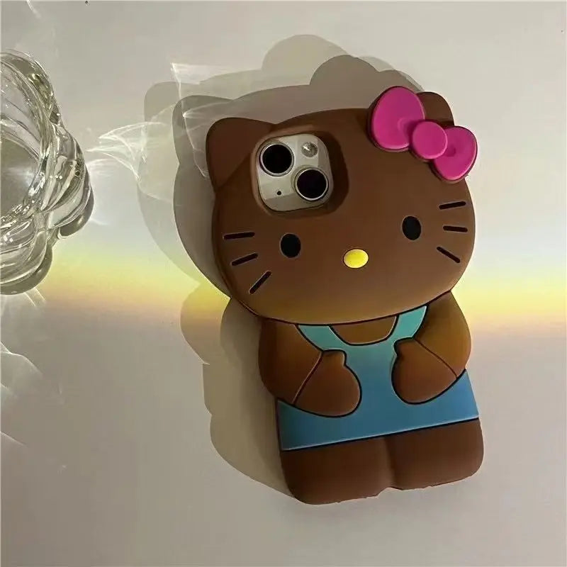 Hello Kitty Cat 3D Silicone Soft Phone Case
