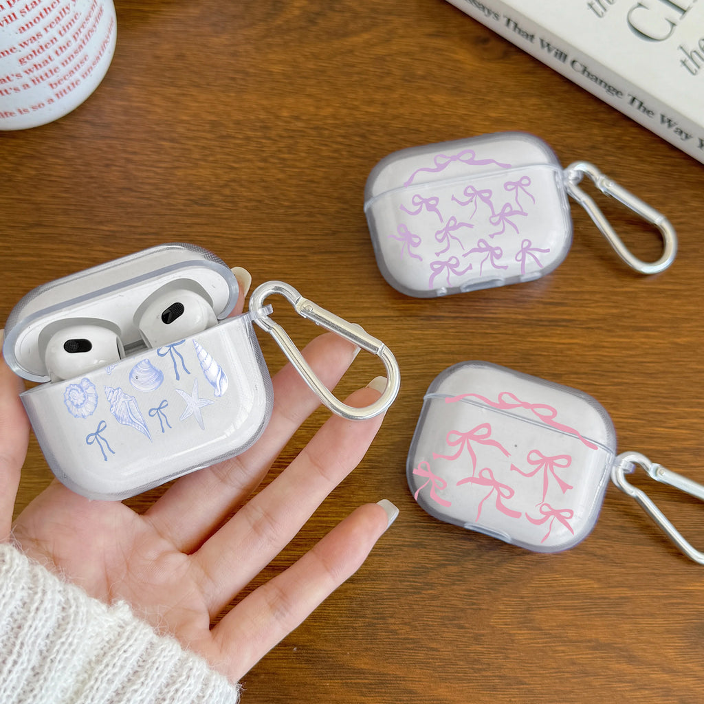 Pink Bow Designed Case For AirPods